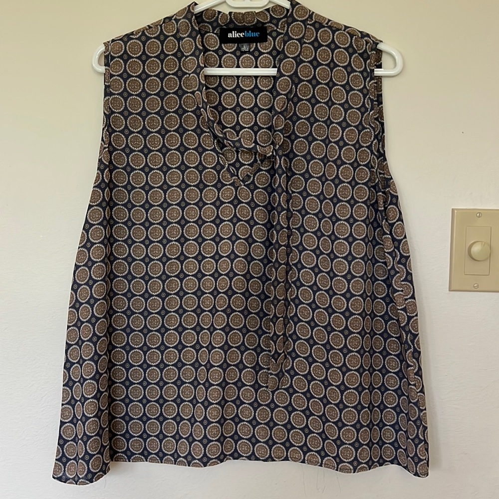 Alice Blue Sleeveless Top